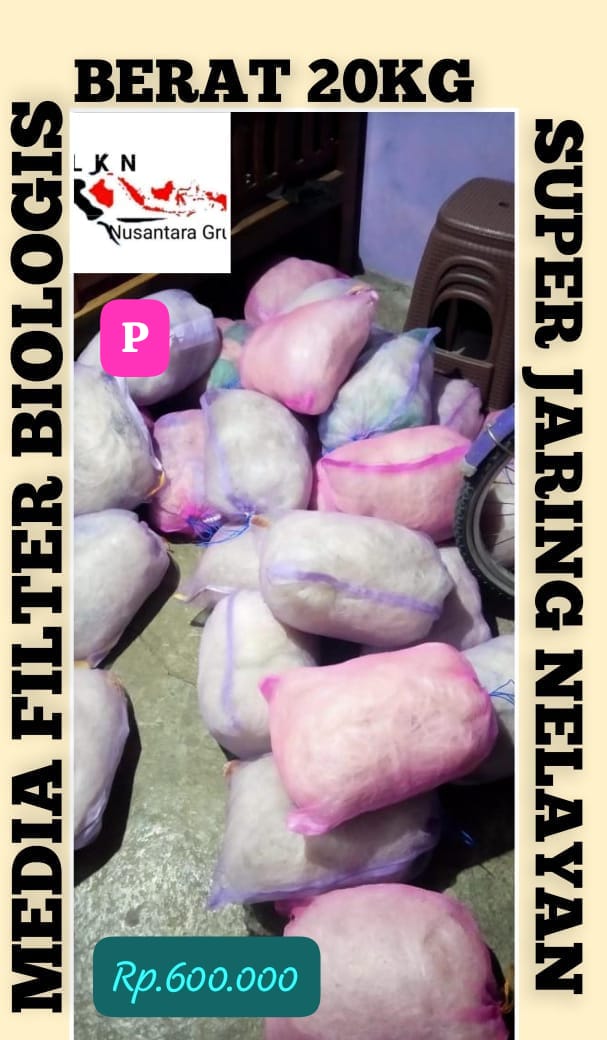 DESKRIPSI PKT 20KG MEDIA JARING NELAYAN AMPUHBUAT MEDIA FILTER KOLAM TERBAIK DI KELASNYA PEMBAYARAN WAJIB DI NO REKENING ADMIN TOKO 5cm