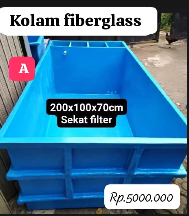 1 UNIT KOLAM FIBERGLASS JUMBO DESAIN ORIGINAL PABRIK PEMBAYARAN WAJIB DI INVOICE ADMIN SIZE 20010070cm
