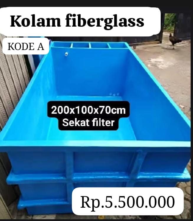 1 UNIT KOLAM JUMBO FIBERGLASS TEBAL KOKOH DAN KUAT UKURAN 20010070 SEKAT FILTER PEMBAYARAN WAJIB DI INVOICE ADMIN 1cm