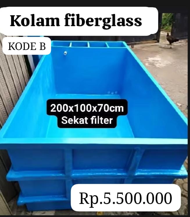 1 UNIT KOLAM JUMBO FIBERGLASS TEBAL KOKOH DAN KUAT UKURAN 20010070 SEKAT FILTER PEMBAYARAN WAJIB DI INVOICE ADMIN 1cm