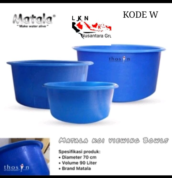BAK MATALA KOI VIEWING BOWLS 90L D70cm TERBARU ORIGINAL DR PABRIK IMPORT BAK INI SANGAT TEBAL DAN KUAT TAHAN BENTURAN DAN COCOKBUAT SESI PEMOTRETAN KOI ANDA SEHINGGA MENGHASILKAN WARNA YG CERAH BAK NYA PARA SULTAN MERK TERBAIK DI KELASNYA 70cm