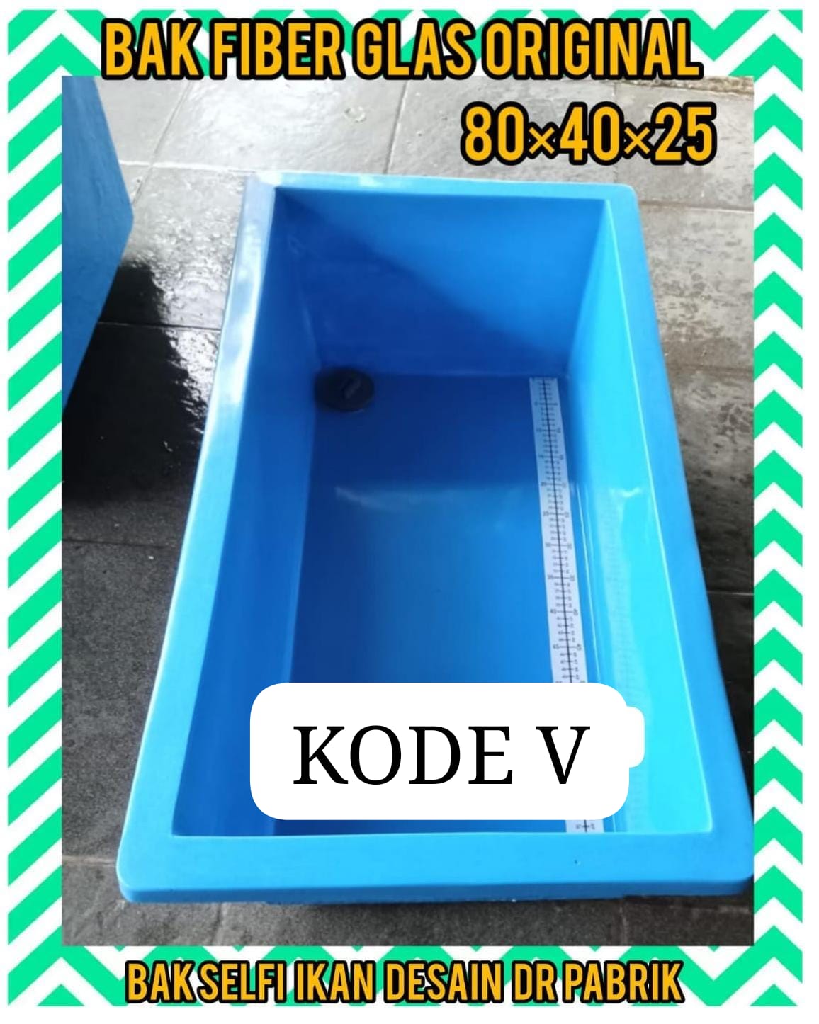 DESKRIPSI 1 UNIT BAK FIBBER GLAS SELFI IKAN ORIGINAL DESAIN PABRIK 804025 PEMBAYARAN WAJIB DI INVOICE NO REKENING ADMIN 80cm