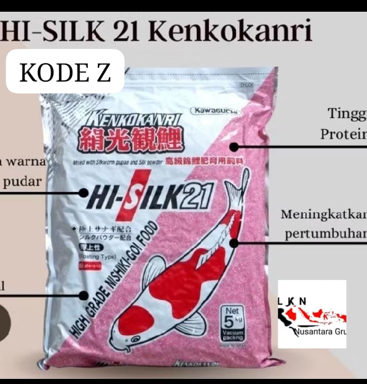 PAKAN KOI MADE IN JAPAN HI SILK 21 KENKOKANRI 5KG TERBAIK DI KELASNYA 5cm