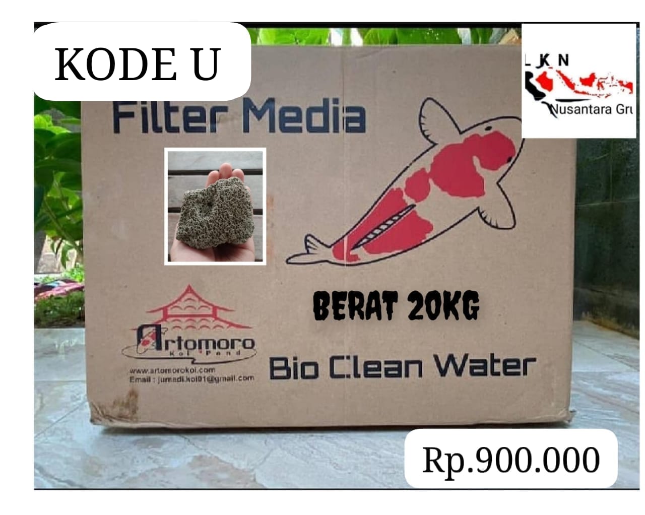 DESKRIPSI MEDIA FILTER BIO CLEAN WATER MEDIA FILTER TERBAIK DI KELASNYA BERAT 20KG PEMBAYARAN WAJIB DI NO REKENING ADMIN 10cm