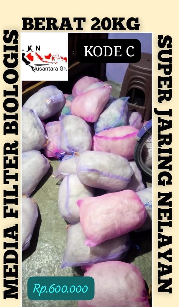 DESKRIPSI PKT 20KG MEDIA JARING NELAYAN AMPUHBUAT MEDIA FILTER KOLAM TERBAIK DI KELASNYA PEMBAYARAN WAJIB DI NO REKENING ADMIN TOKO 5cm