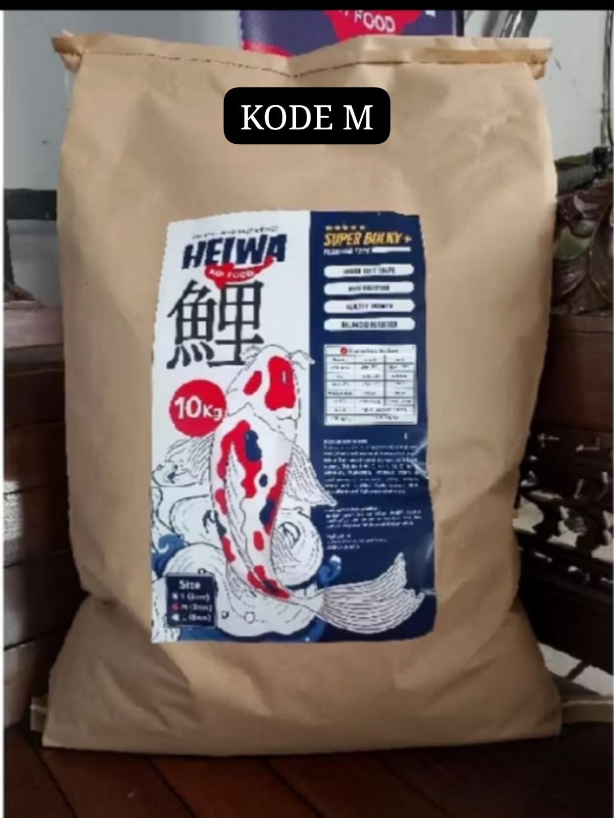 PAKAN KOI TERBARU HEIWA GROWTH COLOR 10KG PAKAN SANG JUARA MEMBUAT IKAN KOI ANDA MENJADIBULKY DAN LEBIH MENARIK PRE ORDER SIZE M PEMBAYARAN WJIB DI INVOICE REKENING ADMIN TOKO 5cm