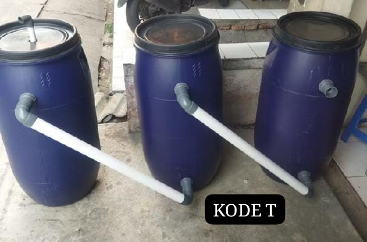3 TONG JUMBO 80 LITER TINGGI 81cm DEMETER 35cmTONG KE 1 INPUT DR ATAS 12 INCH SISTEM VORTEXBAKCWASH PKE STOP KRAN 12 INCHTONG KE 2 3 INPUT DAN OUTPUT 14INCHPIPA PENYAMBUNGSETIAP TONG ADA BACKWASH PKE STOP KRAN 12INCH PEMBAYARAN WAJIB INVOICE REKENING ADMI