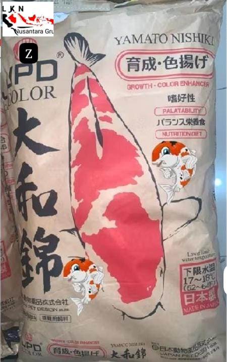 JPD YAMATO PAKAN KOI MADE IN JAPAN SUDAH TERBUKTI KUALITASNYA 15KG 1 KARUNG SIZE M DAN L PEMBAYARAN WAJIB DI NO REKENING INVOICE ADMIN TOKO 5cm