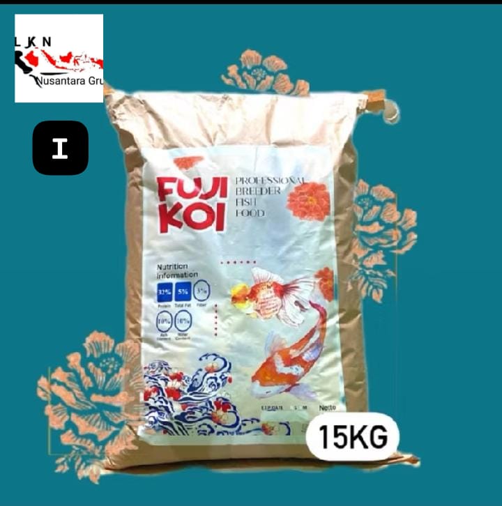 SEPESIAL 1 KARUNG PAKAN BREDDER FUJI KOI FOOD 15KG MEMBUAT KOIBULKY DAN MEMPERCEPAT PERTUMBUHAN IKAN KOI ANDA 2MM5MM 5cm