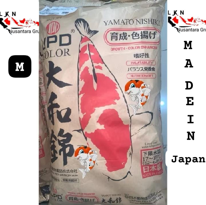 JPD YAMATO PAKAN KOI MADE IN JAPAN SUDAH TERBUKTI KUALITASNYA 15KG 1 KARUNG SIZE M DAN L PEMBAYARAN WAJIB DI NO REKENING INVOICE ADMIN TOKO 5cm
