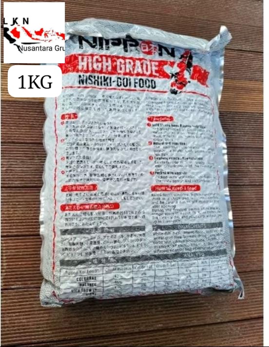 PAKAN KOI NIPPON HIGH GRADE NISIKI GOI FOOD ORIGINAL BERAT 1KG SIZE S2MM M5MM PEMBAYARAN WAJIB DI REKENING INVOICE ADMIN TOKO 5cm