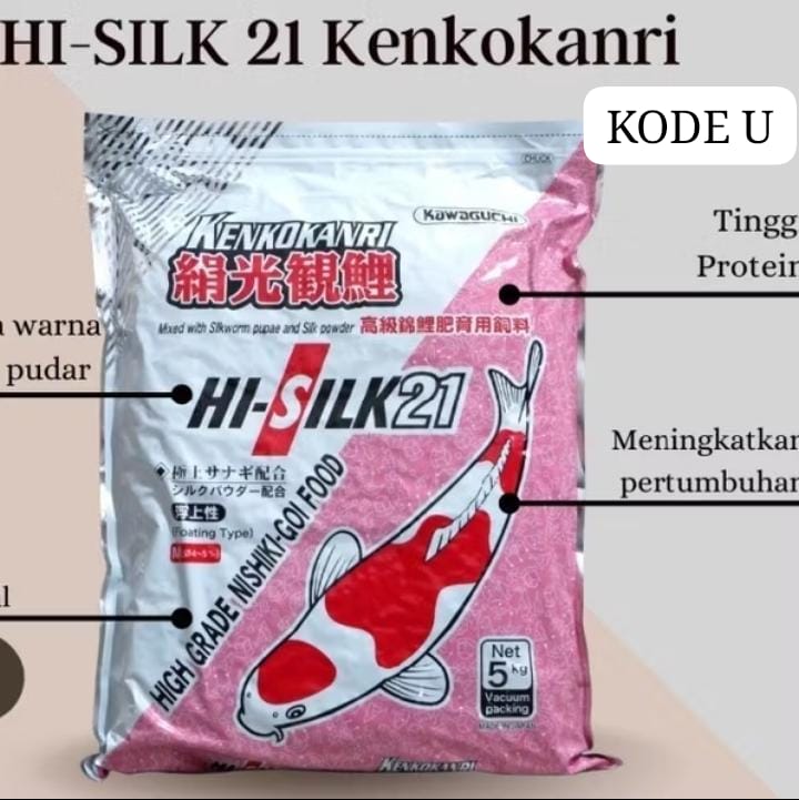 PAKAN KOI IMPORT JAPAN HISILK 21 KENKOKANRI 5KG FLOATING M L PEMBAYARAN WAJIB DI INVOICE REKENING ADMIN TOKO 5cm