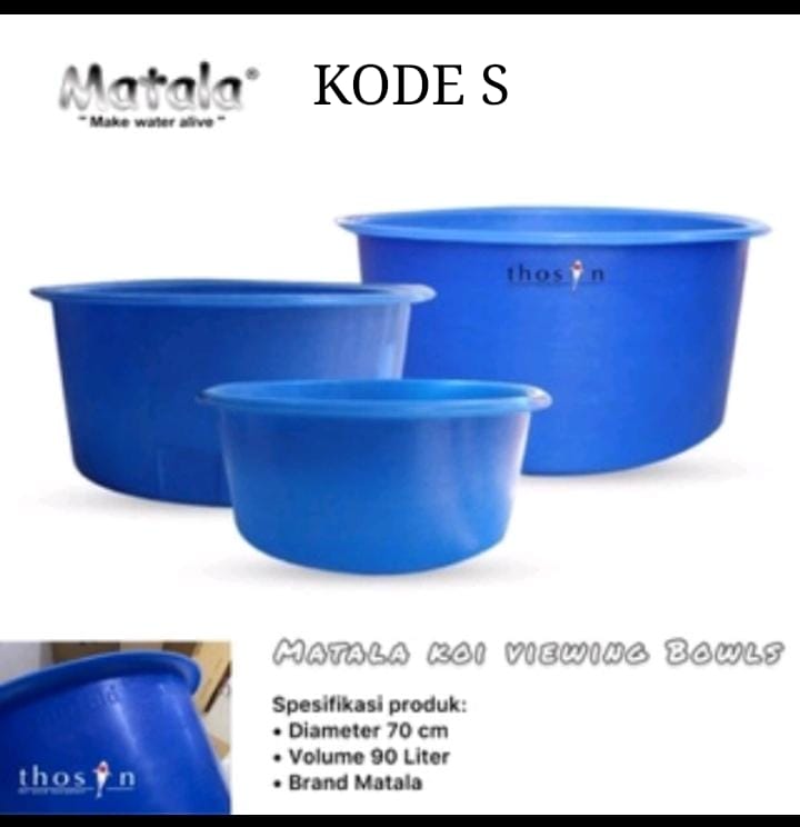 BAK MATALA KOI VIEWING BOWLS 90L D70cm TERBARU ORIGINAL DR PABRIK IMPORT BAK INI SANGAT TEBAL DAN KUAT TAHAN BENTURAN DAN COCOKBUAT SESI PEMOTRETAN KOI ANDA SEHINGGA MENGHASILKAN WARNA YG CERAH BAK NYA PARA SULTAN MERK TERBAIK DI KELASNYA 70cm