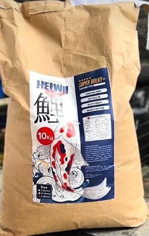 PAKAN KOI HEIWA SUPERBULKY KOI FOOD 10KG ISTIMEWA MOHON SEBELUM BID TANYA2 DULU UNTUK ONGKIR NYA DAN ONGKIR WAJIB MENGIKUTI EKSPEDISI TOKO KAMI DAN UNTUK PEMBAYARAN WAJIB DI INVOICE REKENING TOKO KAMI 5cm