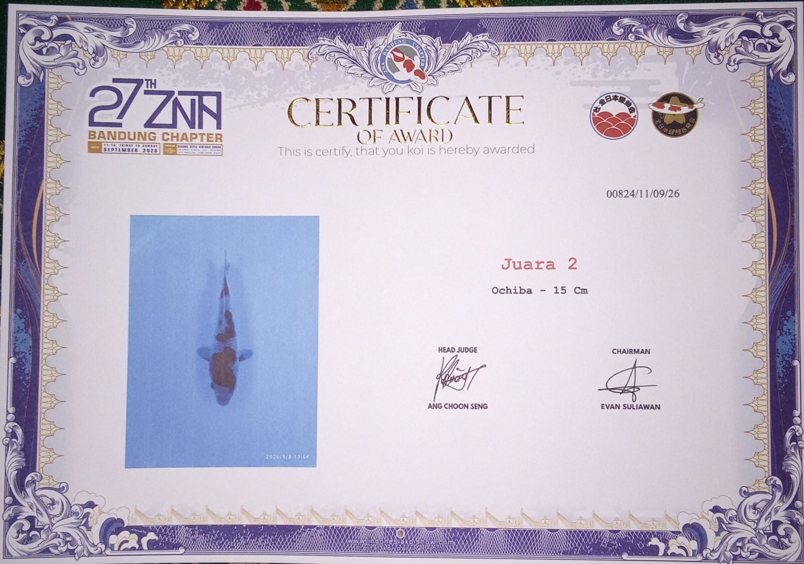 Sertifikat Ikan