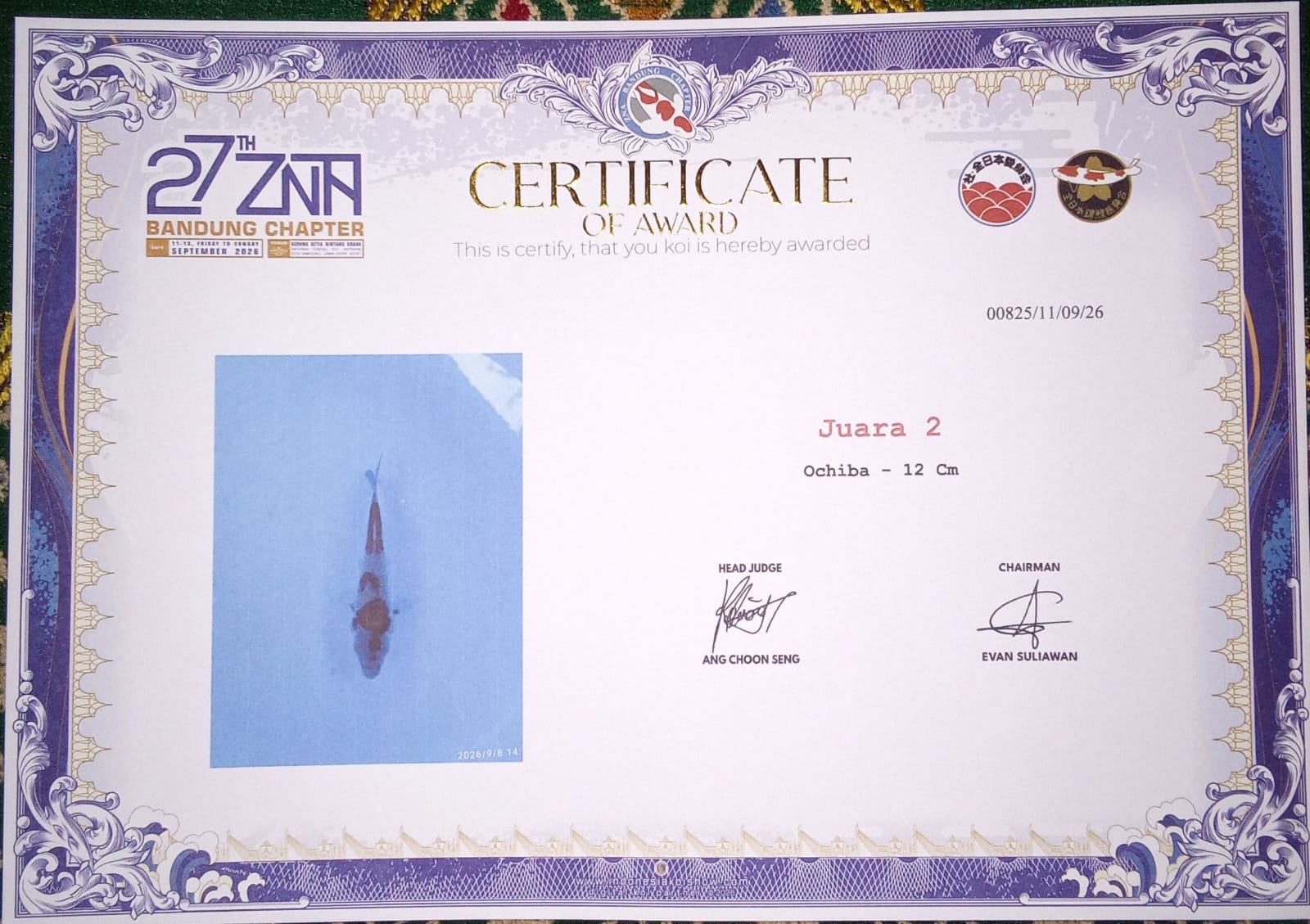 Sertifikat Ikan