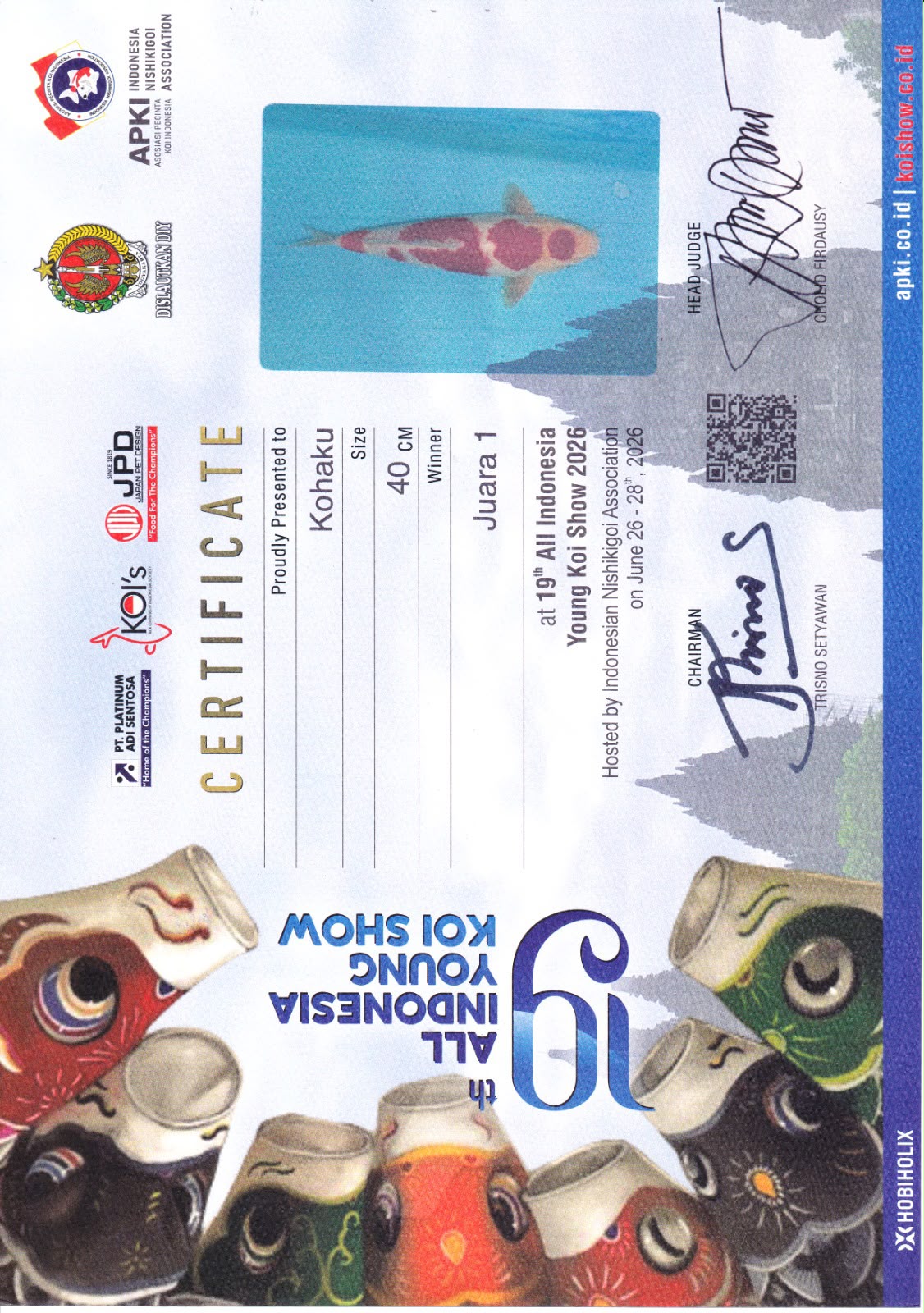Sertifikat Ikan