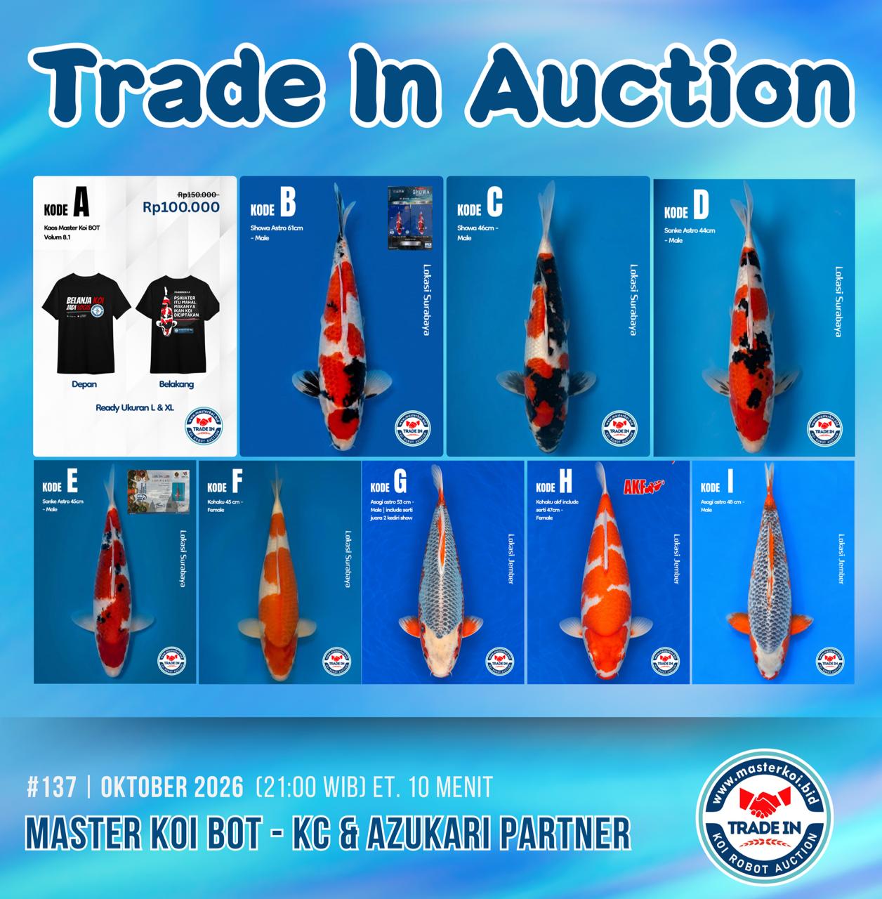 Master Koi - Lelang Ke-#137 Trade In - Master Koi Bot